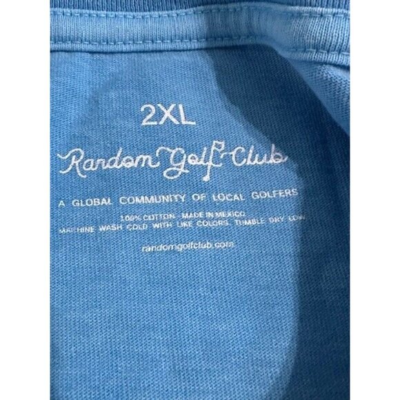 New RGC Random Golf Club T Shirt XXL Stay Random Tee Graphic Double Sided 2XL - Picture 8 of 13